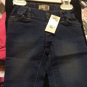 Unisex denim baby jeans